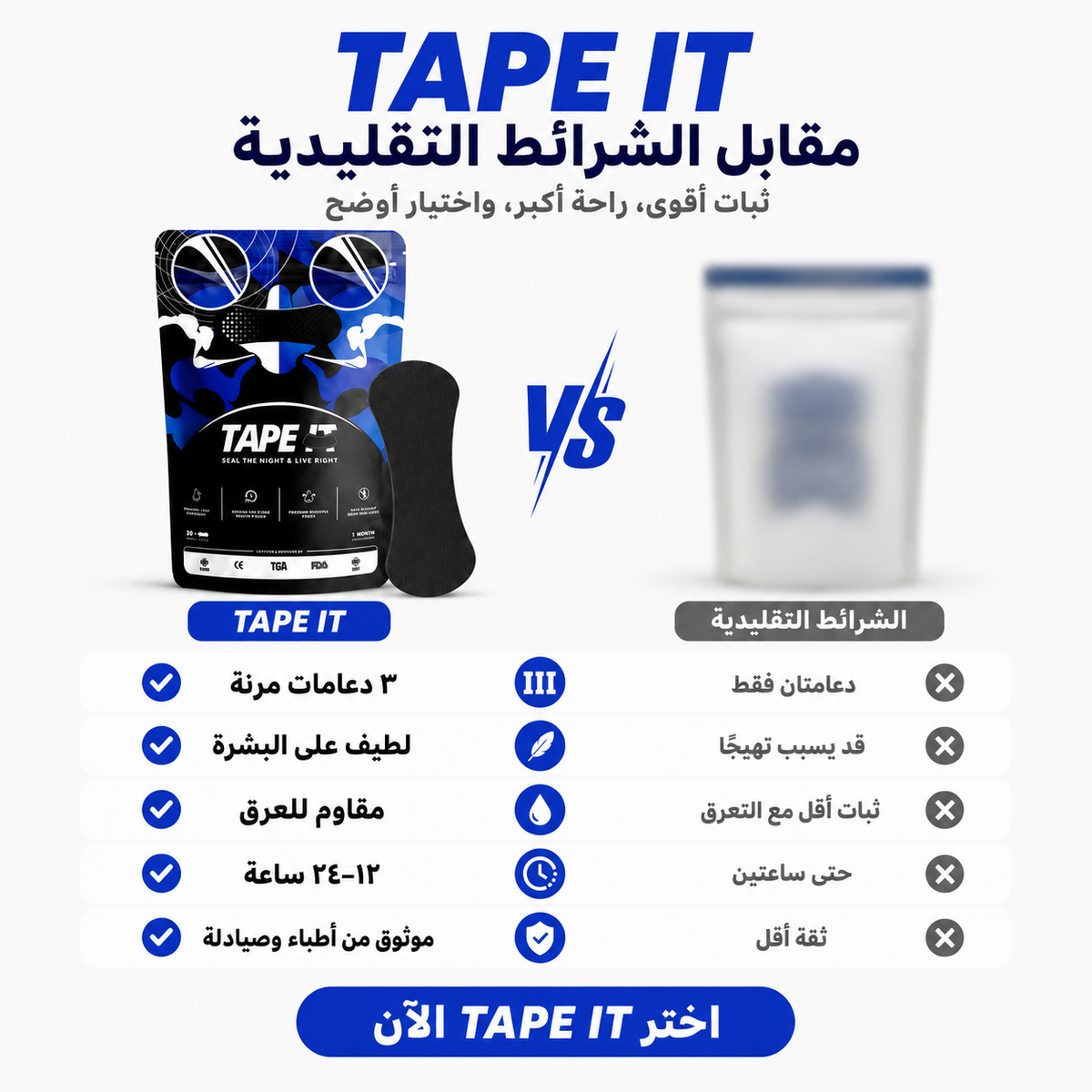 TAPE IT Improved Breathing Nasal Strip